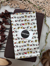Brown Handloom Cotton Saree With Animal Print Blouse